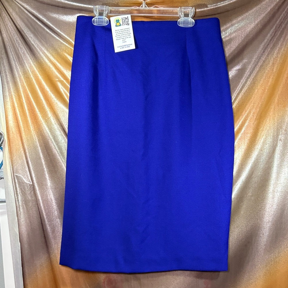 Women’s Evan-Picone Blue pencil skirt possibly wool. E2‎